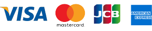 クレジットカード対応(VISA・Mastercard・JCB・American Express)