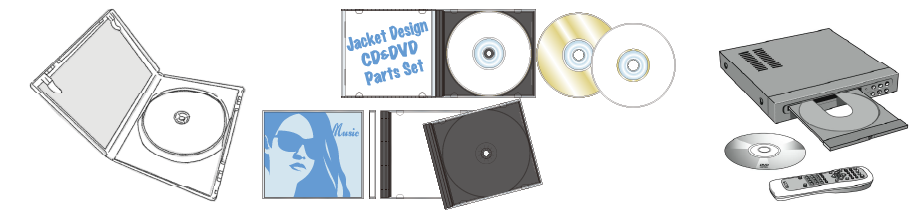 DVD・CDコピーサービスのイメージイラスト